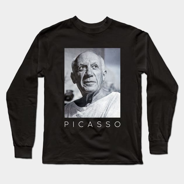 Picasso Portrait Long Sleeve T-Shirt by WrittersQuotes